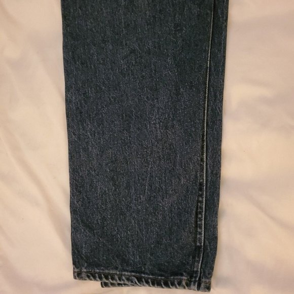 Lee Womens Blue 5 Pocket High Waist Tapered Leg Cotton Denim Original Jeans 14 M - Picture 7 of 12